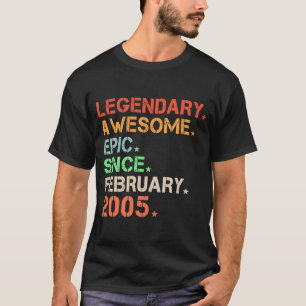 Camiseta Legendaria Epic Awesome Desde Febrero De 2005 Retr