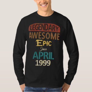 Camiseta Legendaria epopeya asombrosa desde abril de 1999 2