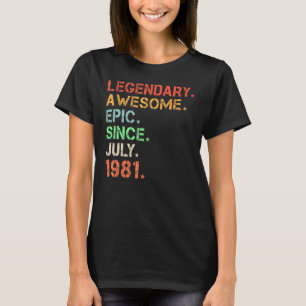 Camiseta Legendaria epopeya asombrosa desde el nacimiento r