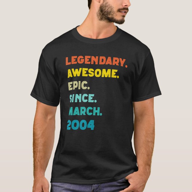Camiseta Legendaria epopeya asombrosa desde febrero de 2004 (Anverso)