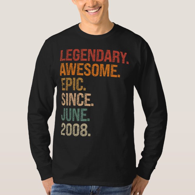 Camiseta Legendaria epopeya asombrosa desde junio de 2008 1 (Anverso)