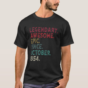 Camiseta Legendaria Ilustrante Épica Desde Octubre De 1954