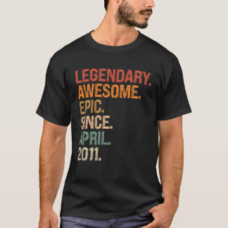 Camiseta Legendaria Impresionante Épica Desde Abril De 2011