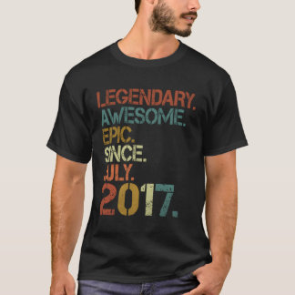 Camiseta Legendaria Impresionante Épica Desde Julio De 2017