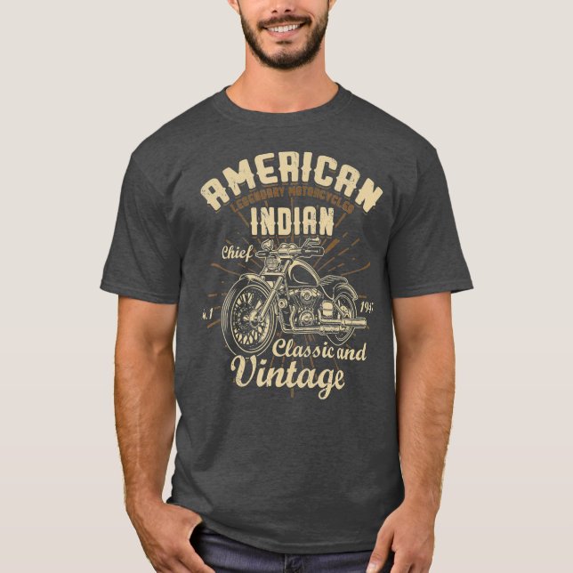 Camiseta Legendarias motocicletas norteamericanas jefa de l (Anverso)
