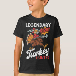Camiseta Legendario Cazador de Pavos Divertido Cazador de P