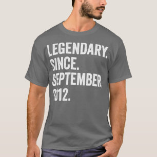 Camiseta Legendario de 10 años desde septiembre de 2012 10t