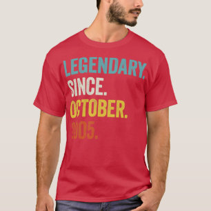 Camiseta Legendario de 17 años desde octubre de 2005 17th B