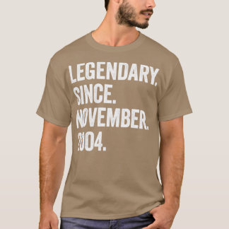 Camiseta Legendario de 18 años desde noviembre de 2004 18th