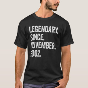 Camiseta Legendario de 20 años desde noviembre de 2002 20th