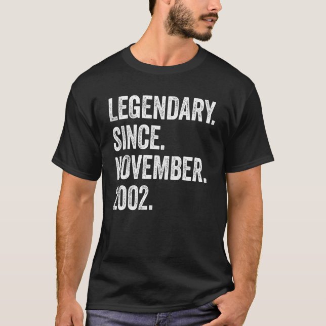 Camiseta Legendario de 20 años desde noviembre de 2002 20th (Anverso)