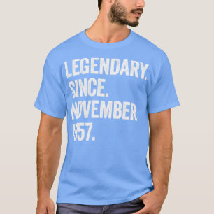 Camiseta Legendario de 65 años desde noviembre de 1957 65th