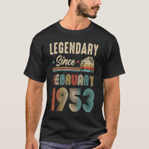 Camiseta Legendario De 70 Años Desde Febrero De 1953 70Th B