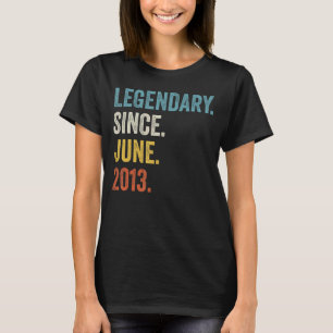 Camiseta Legendario de 9 años desde junio de 2013 Noveno cu