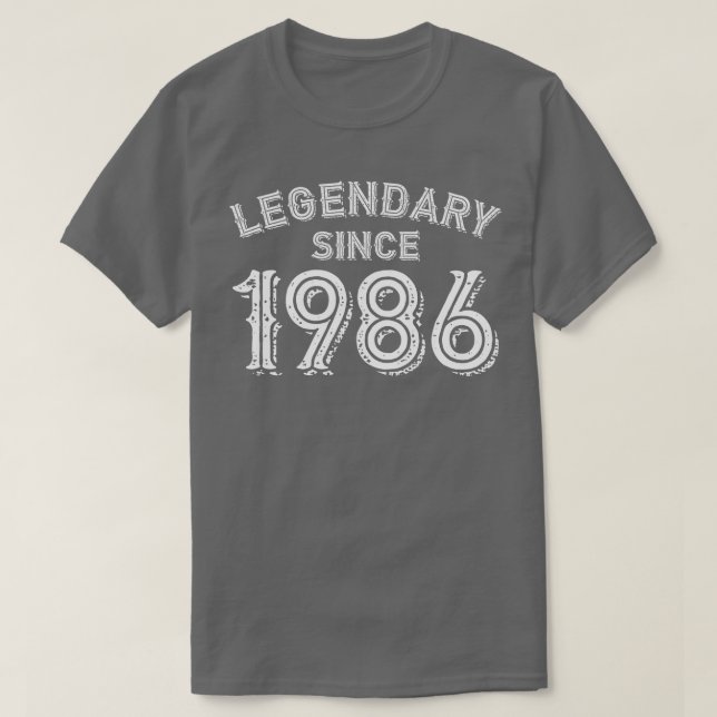 Camiseta Legendario desde 1986 (Diseño del anverso)