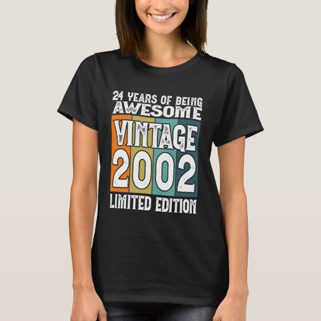 Camiseta Legendario desde 2002 Edición Limitada Cumpleaños  (Anverso)