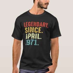 Camiseta Legendario Desde Abril De 1971 Retro 50 Años De Ed