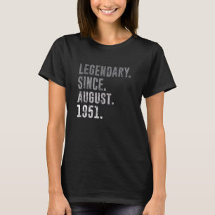 Camiseta Legendario desde agosto de 1951 71ª cosecha de cum