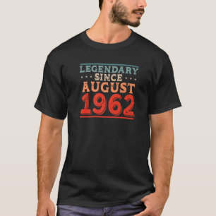 Camiseta Legendario desde agosto de 1962 nacido en los años