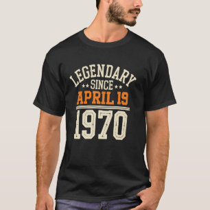 Camiseta Legendario desde el 19 de abril de 1970, Cumpleaño