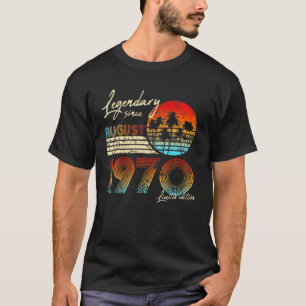 Camiseta Legendario Desde El Jueves Agosto De 1970 Vintage