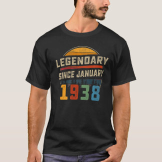 Camiseta Legendario desde enero de 1938 85º cumpleaños 85 a
