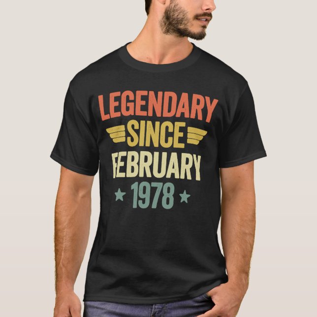 Camiseta Legendario desde febrero de 1978 (Anverso)