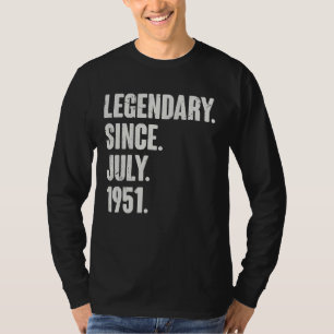 Camiseta Legendario desde julio de 1951 71 años