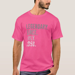 Camiseta Legendario desde julio de 1958 64ª cosecha de cump
