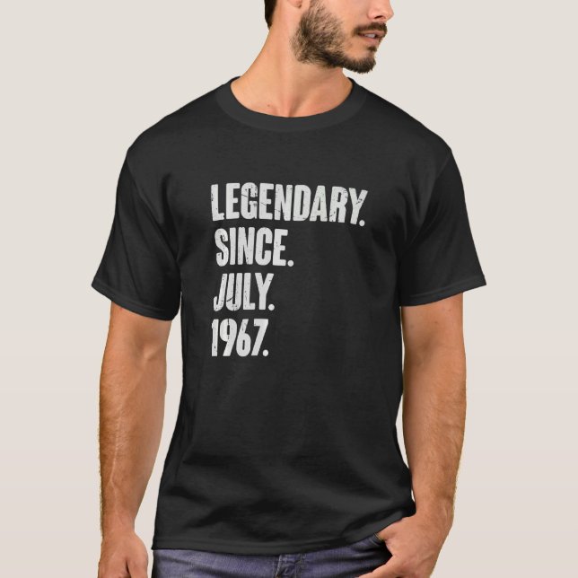 Camiseta Legendario desde julio de 1967 55 años (Anverso)