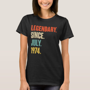 Camiseta Legendario desde julio de 1974 48 años 48