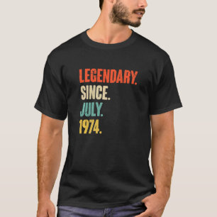 Camiseta Legendario desde julio de 1974 48 años 48