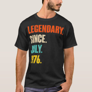 Camiseta Legendario Desde Julio De 1976 Regalo De Cumpleaño