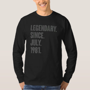 Camiseta Legendario desde julio de 1981 41 años