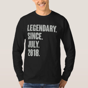 Camiseta Legendario desde julio de 2018 4 años cuarto cumpl
