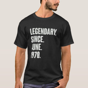 Camiseta Legendario desde junio de 1970 52 años