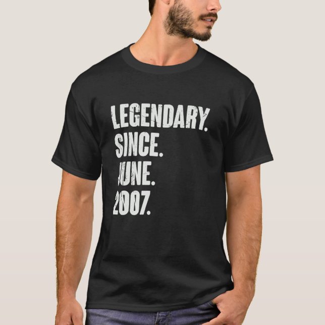 Camiseta Legendario desde junio de 2007 15 años (Anverso)