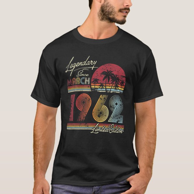 Camiseta Legendario Desde Marzo De 1962 60. (Anverso)