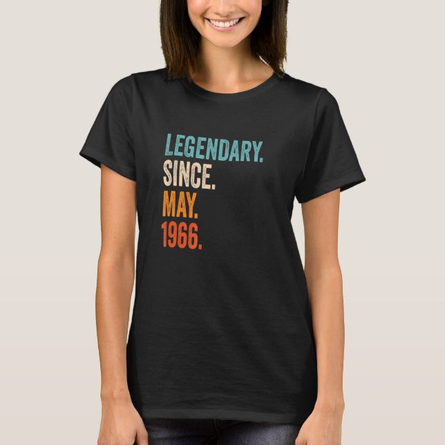 Camiseta Legendario desde mayo de 1966 57º cumpleaños (Anverso)
