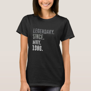 Camiseta Legendario desde mayo de 1986 cumpleaños 39 edició