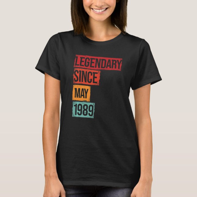 Camiseta Legendario desde mayo de 1989 (Anverso)