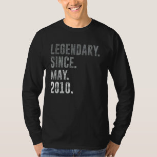 Camiseta Legendario desde mayo de 2010 12ª cosecha de cumpl