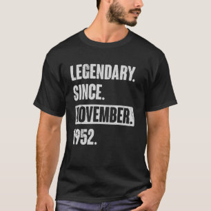 Camiseta Legendario desde noviembre de 1952, 70 años de eda
