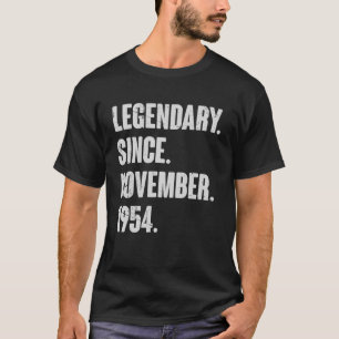 Camiseta Legendario desde noviembre de 1954 68 años 68th Bi
