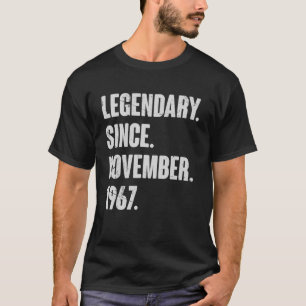 Camiseta Legendario desde noviembre de 1967 55 años Bi