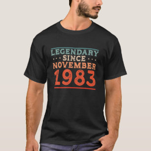 Camiseta Legendario Desde Noviembre De 1983 Nacido En El Na