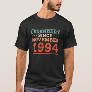 Camiseta Legendario Desde Noviembre De 1994 Nacido En El Na