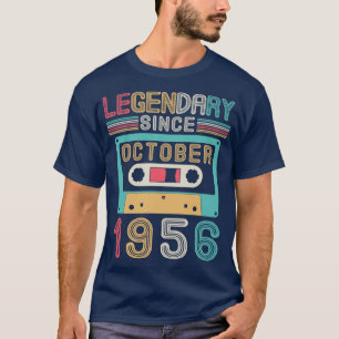Camiseta Legendario desde octubre de 1956 Feliz cumpleaños