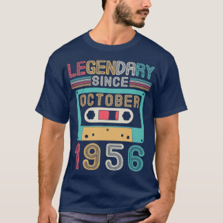 Camiseta Legendario desde octubre de 1956 Feliz cumpleaños 