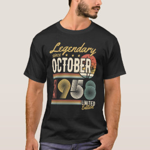 Camiseta Legendario desde octubre de 1958, feliz cumpleaños